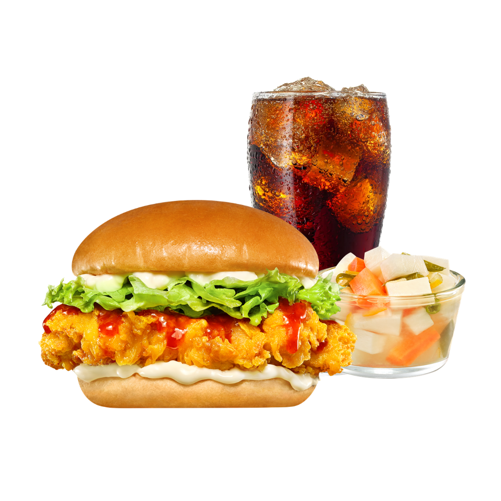 더 치킨 버거 SET