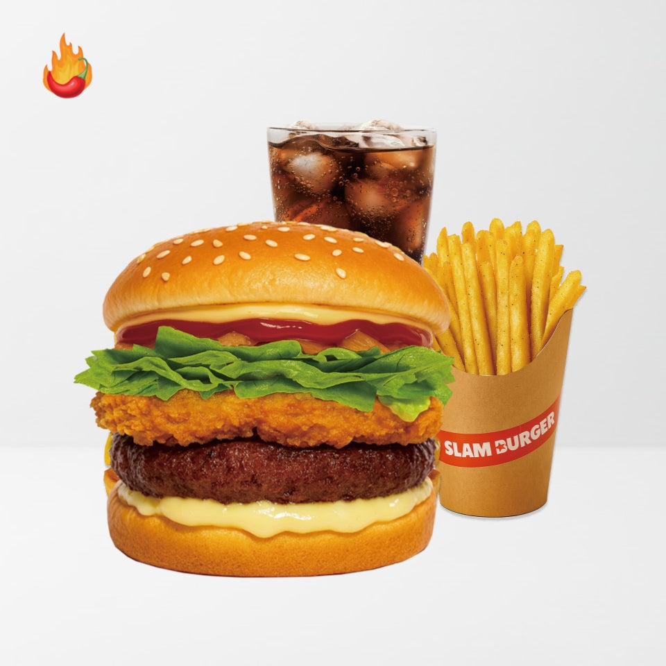 스파이시 멘치 비프 버거 SET