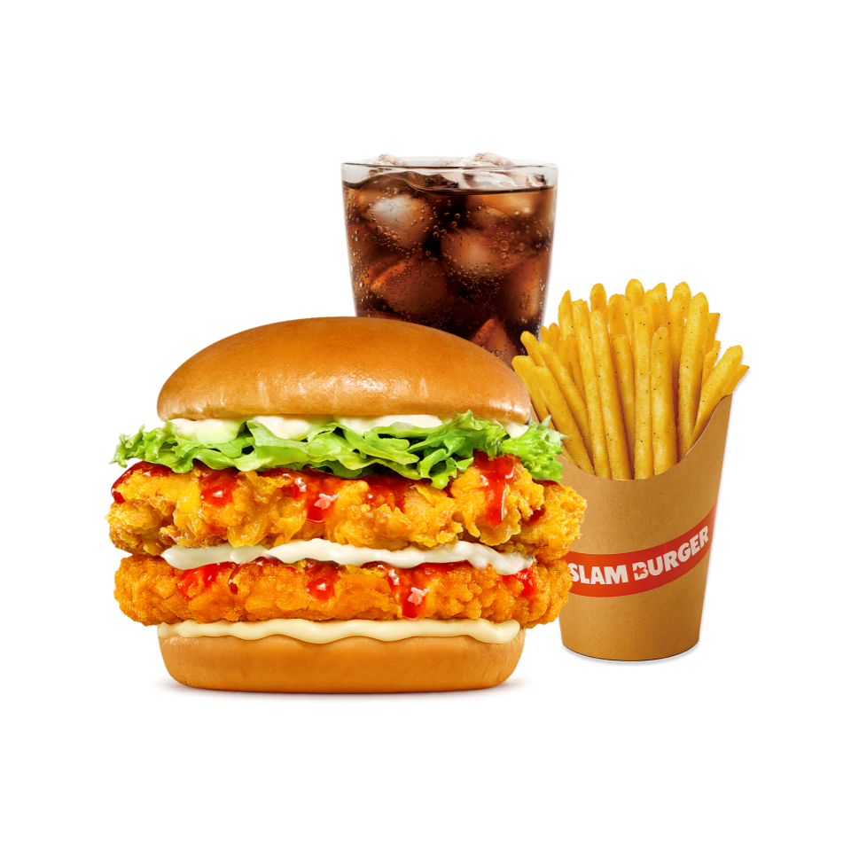 더블 치킨 버거 SET